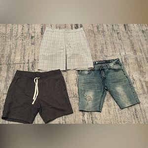 3 Pairs of Men’s Shorts (all 3 pair 34x30), Perfect Condition